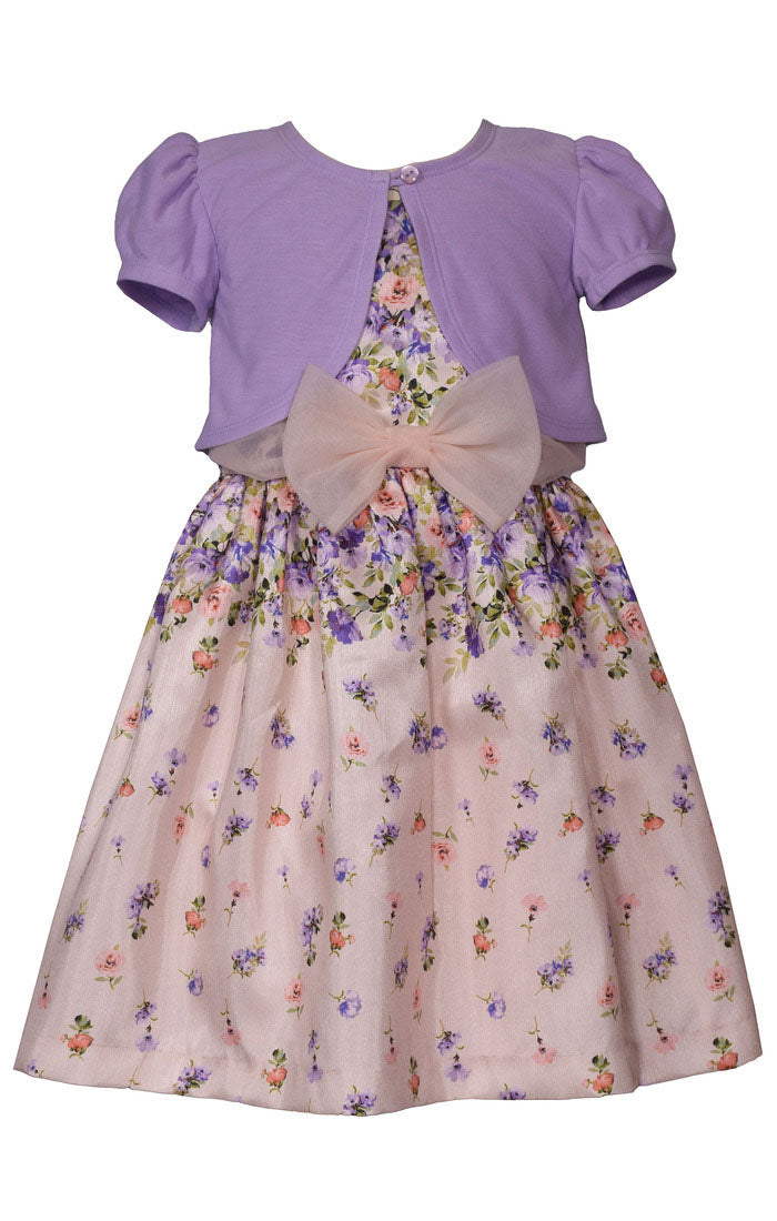 Bonnie Shantang dress with cardigan