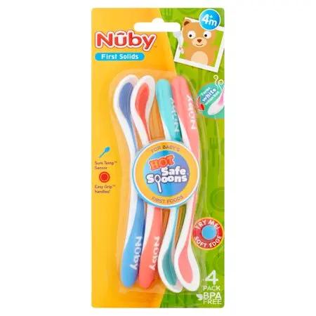 Nuby First Solids Spoons 4 pck Nuby