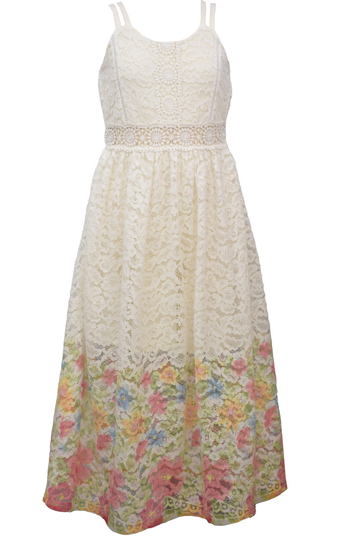 Bonnie Jean floral Lace Maxi Dress