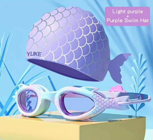 Swimming Goggles and Cap Set