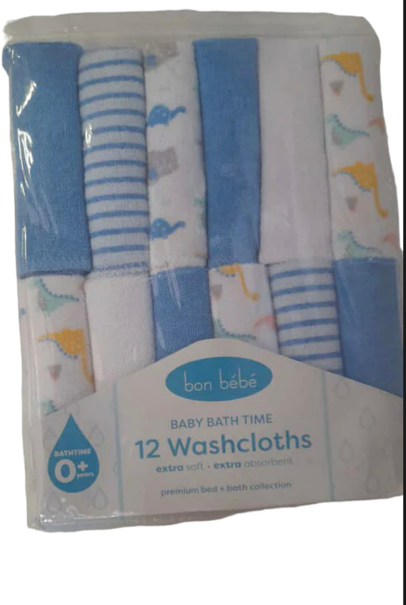 Bon Bebe 12 pack wash cloths