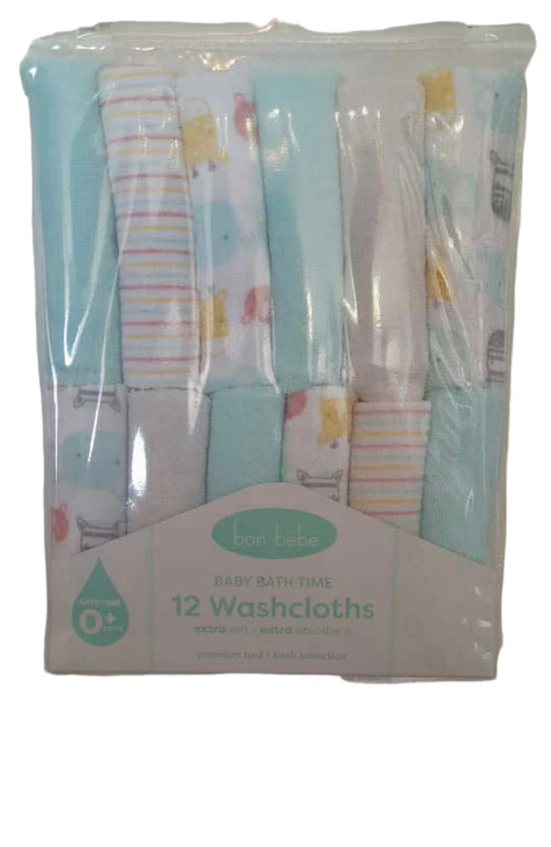 Bon Bebe 12 pack wash cloths