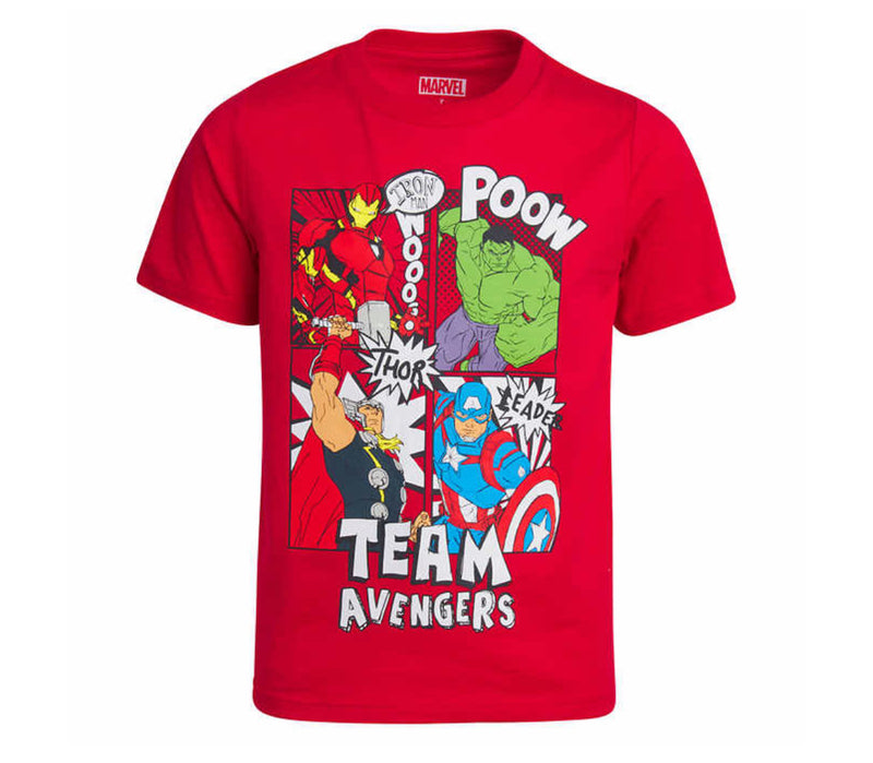 Marvel team avengers red t-shirt