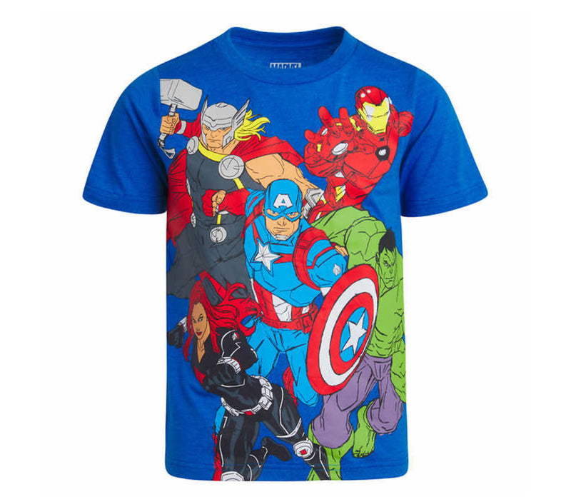 Marvel team avengers blue t-shirt