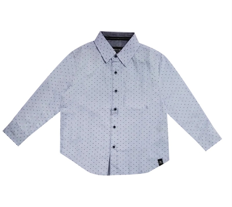 Kenneth Cole light blue woven shirt.