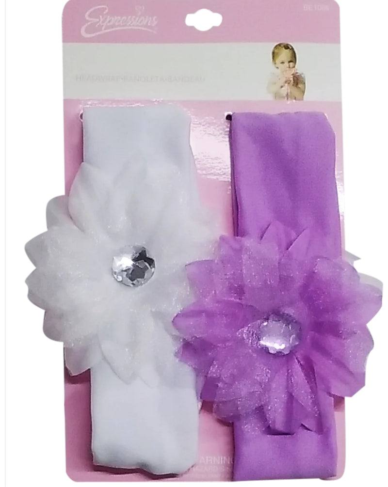 Expressions baby lace 2 pack headband