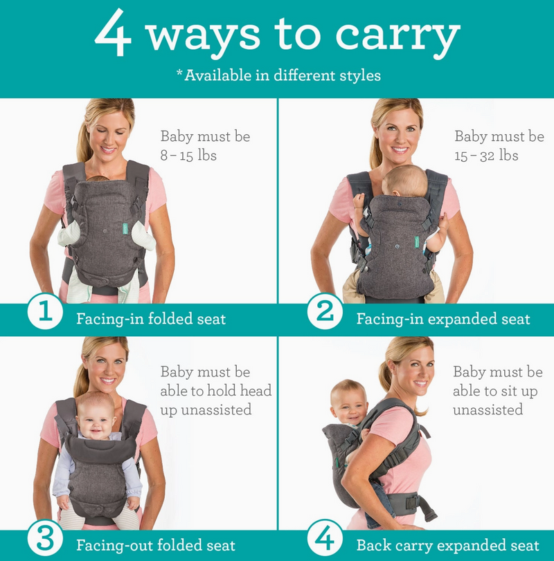 Infantino Flip 4-in-1 Convertible Carrier