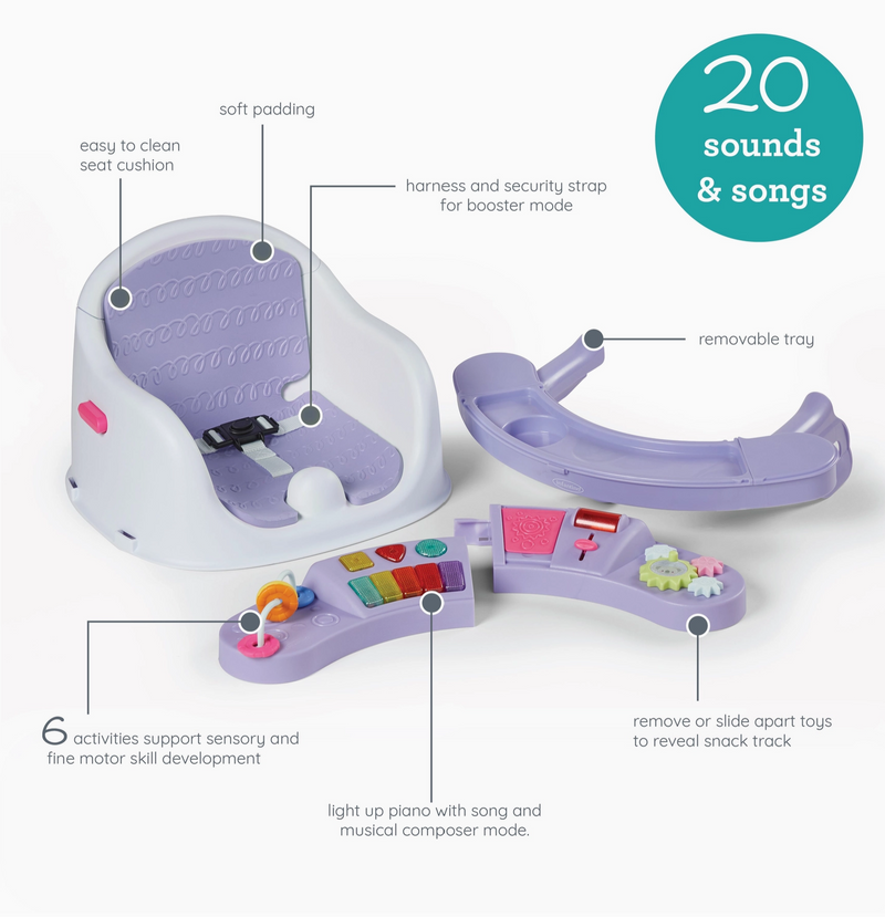 Infantino Music & Lights 3-in-1 Discovery Seat & Booster