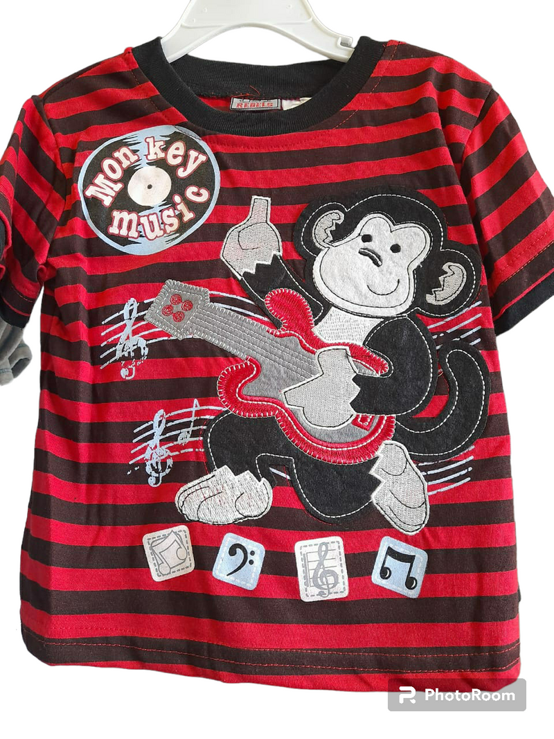 Little Rebels Monkey Music 2 piece tee & Short Set