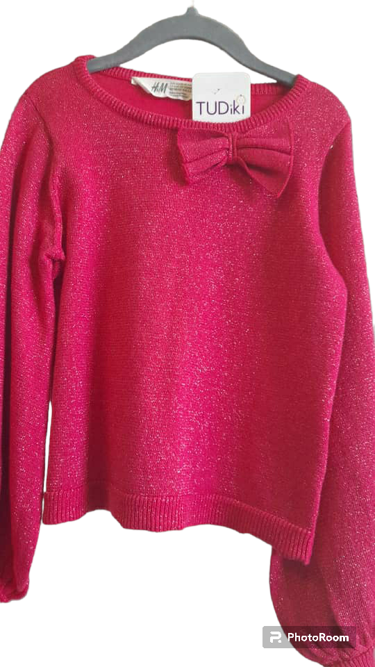 H&M Pink Cardigan with Bow