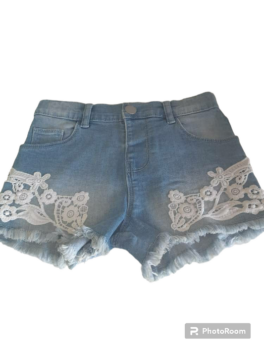 Primark Embroided Denim Shorts