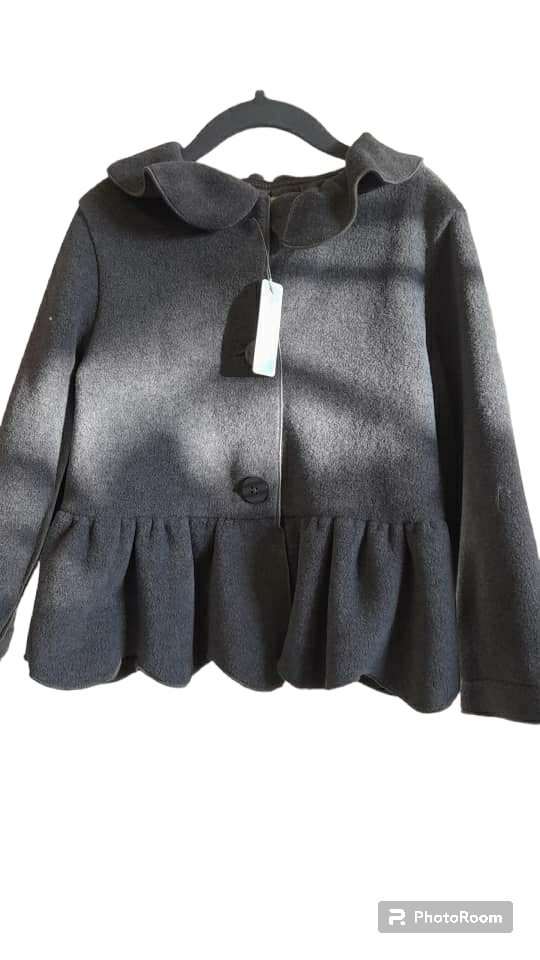 copper Key Grey Peplum Jacket