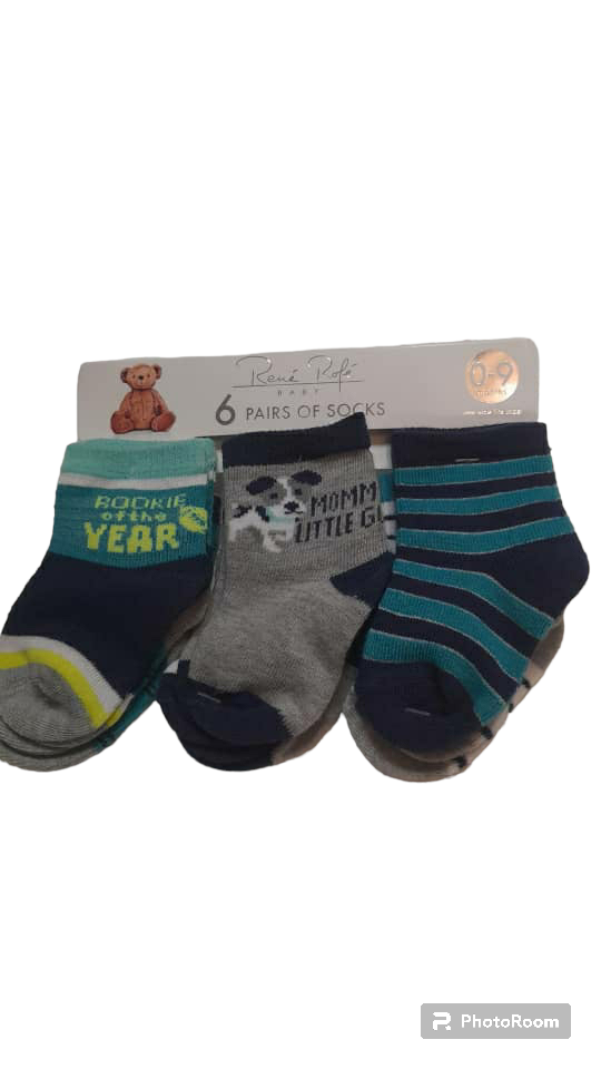 Rene Rofe 6 pack Socks Boys