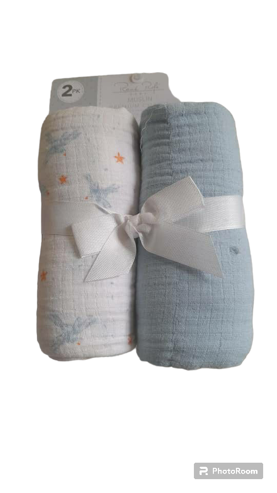 Rene Rofe 2 pack Muslin Blankets