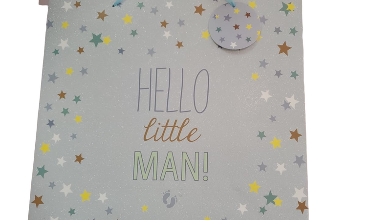 Hello Little Man Gift Bag