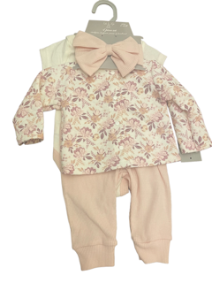 Le Top 4 Piece Set peach floral