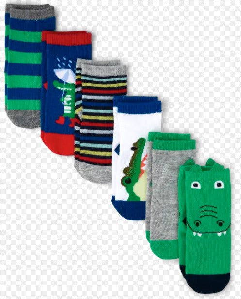 Place Toddler Gator 6 Pack Socks