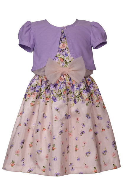 Bonnie Shantang dress with cardigan