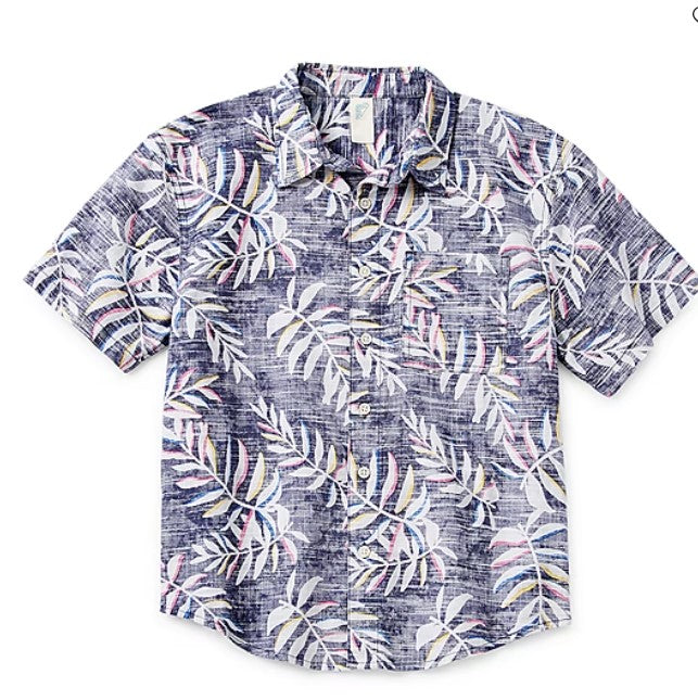 Thereabouts Navy Palm Shirt