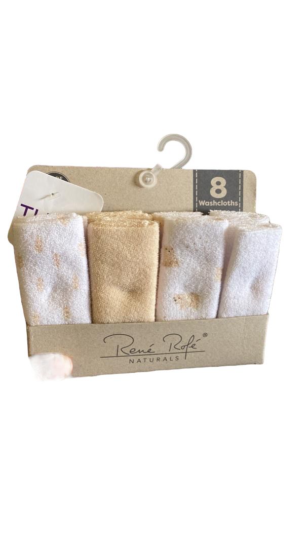 Rene Rofe Naturals 8 pack washcloths