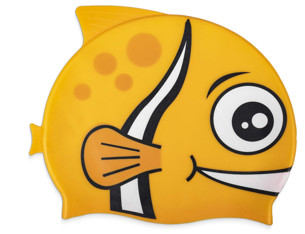 Yellow Fish Swim Cap