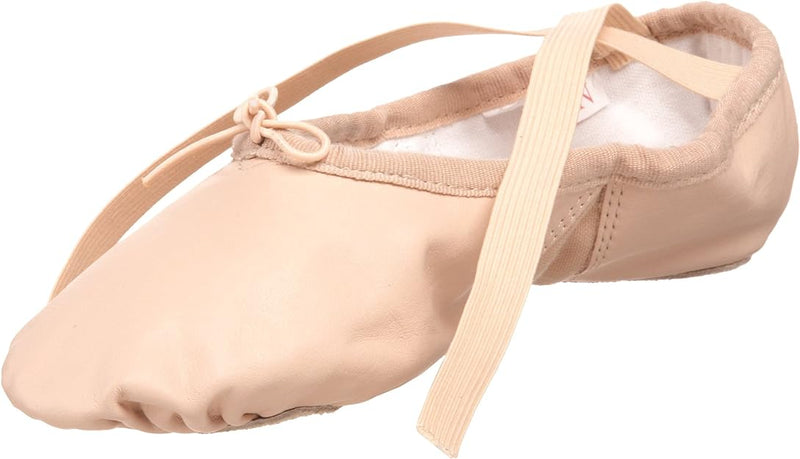 Peach Leather Ballet Slipper