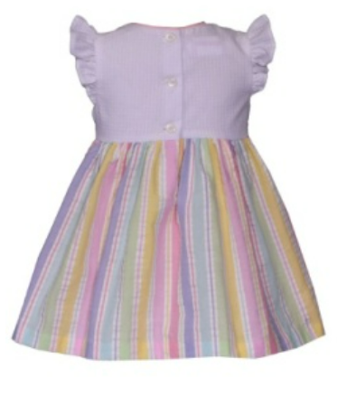 Bonnie Rainbow Smocked Cotton Dress