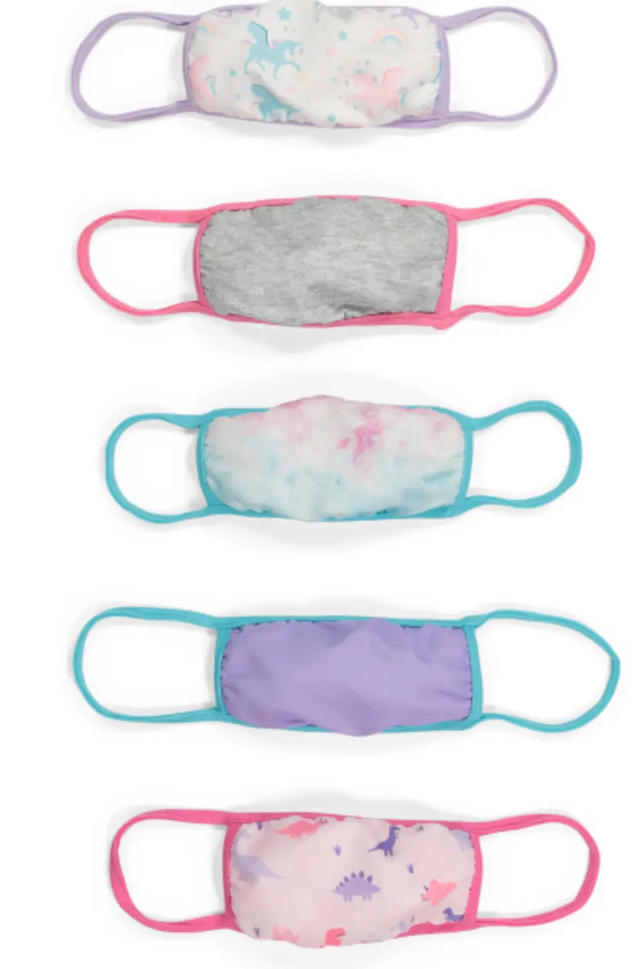 Addie & Tate 5 Pack Face Mask Pink Lilac TUDiki
