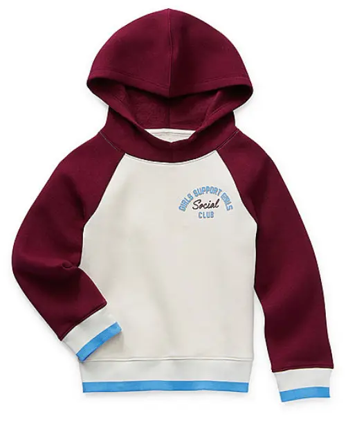 Arizona Fleece Lined Little & Big Girls Hoodie TUDiki