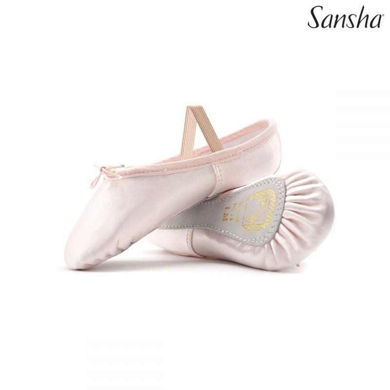 Sansha Soft satin full Sole Ballet Slippers