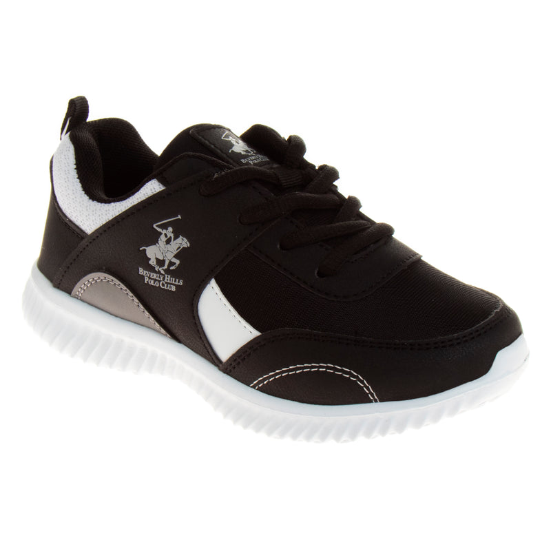 Beverly Hills Polo Club Black Lace Up Sneakers