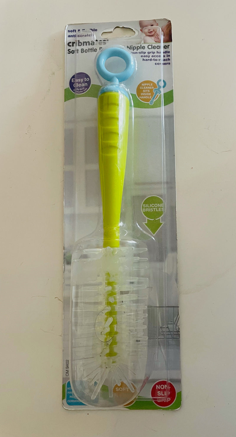 Cribmates Soft Bottle Brush with Nipple Cleaner