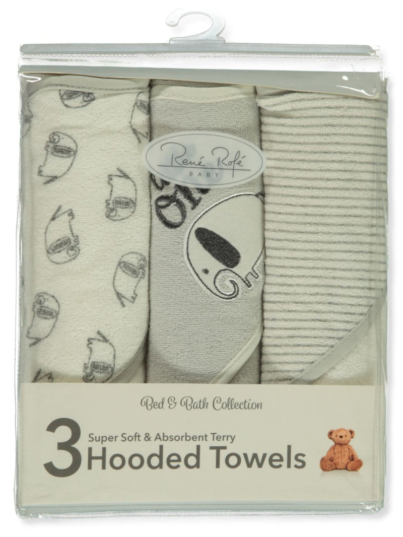 Rene Rofe Grey Little One Hooded Towels