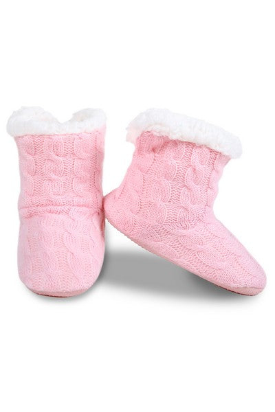 Yelete Cable Knit House Slippers