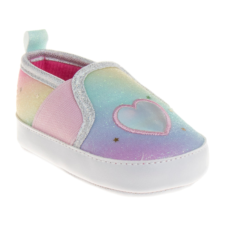 Laura Ashley infant sneakers pastel multi colored
