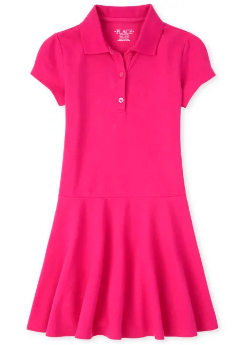 Place Hot Pink Polo Dress