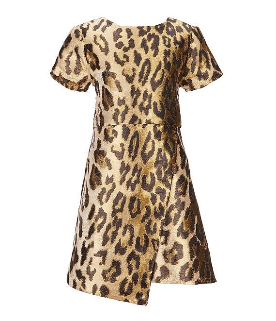 GB Girls Animal Print Party Dress