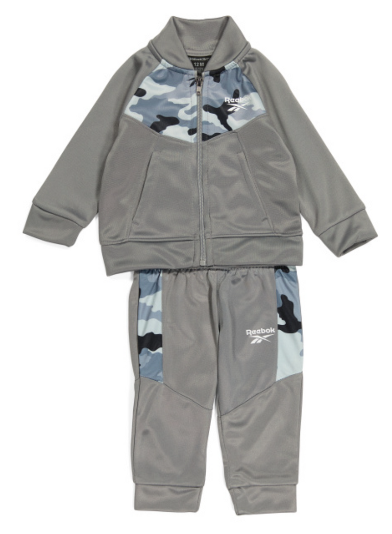 REEBOK Infant Boy 2pc Camo Track Jacket And Jogger Set