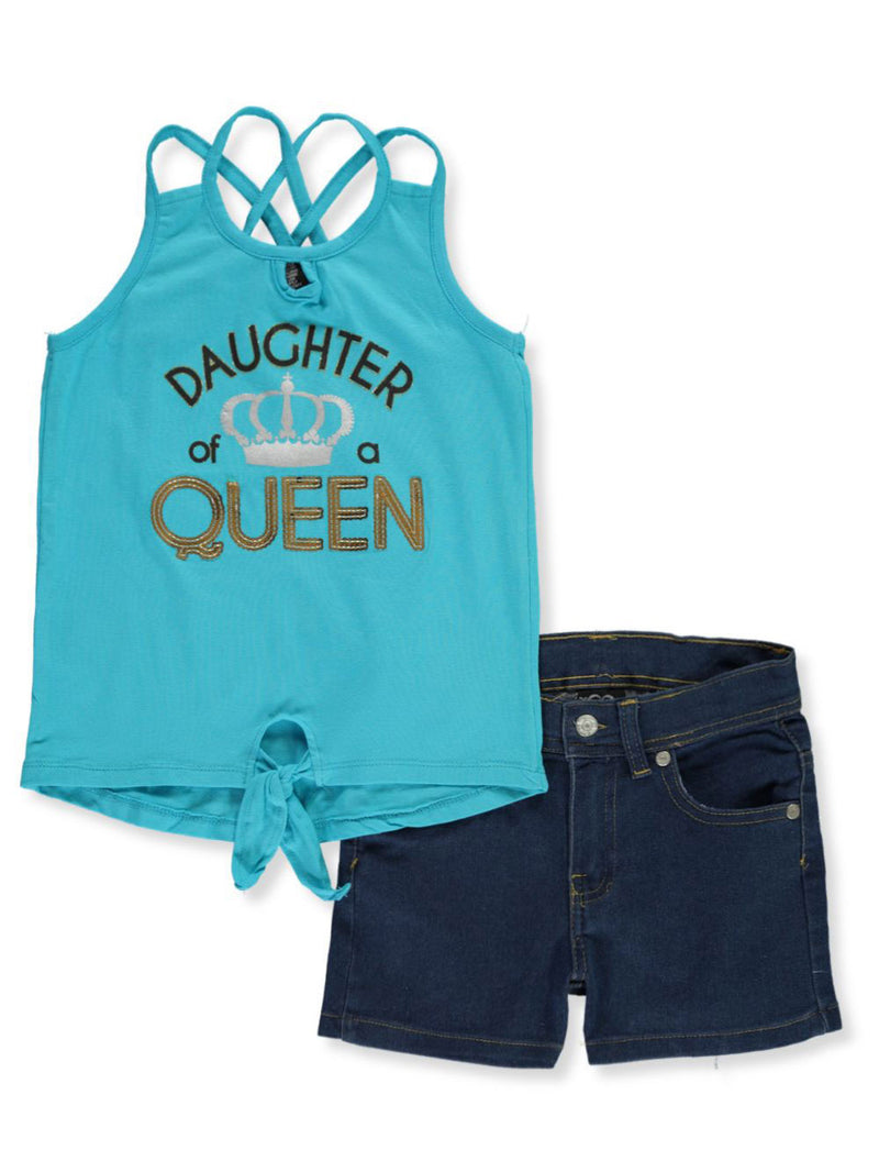 Real Love Daughter of A Queen 2 piece short set