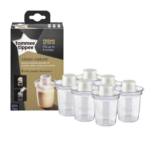 Tommee Tippee 6 Milk Powder Dispensers TOMME Tippee