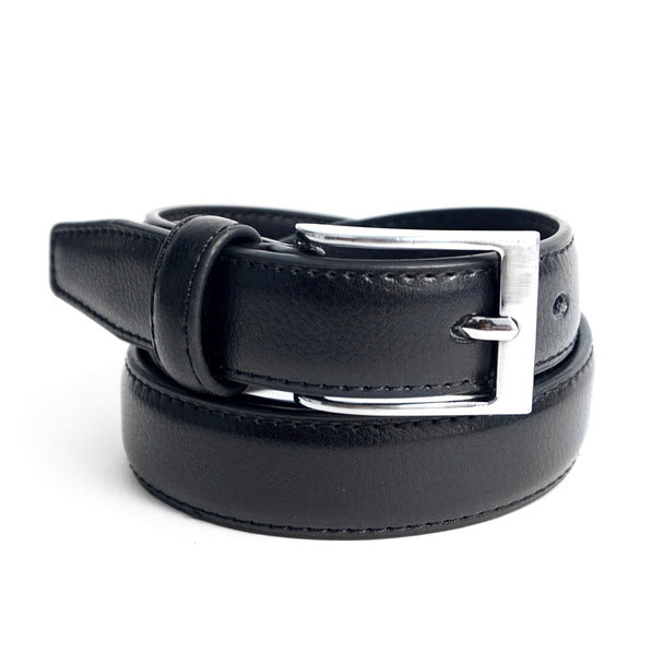 Umo Lorenzo Boys Leather Belt - Black