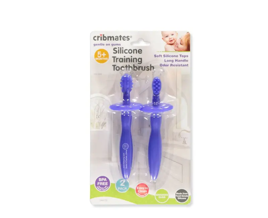 Cribmates 2 pack Silicone Training Toothbrush TUDiki