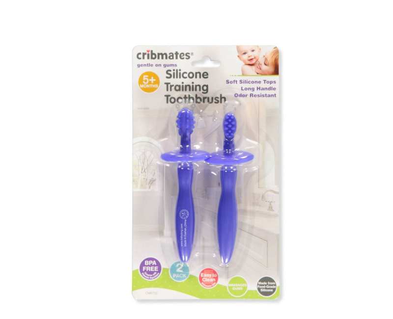 Cribmates 2 pack Silicone Training Toothbrush