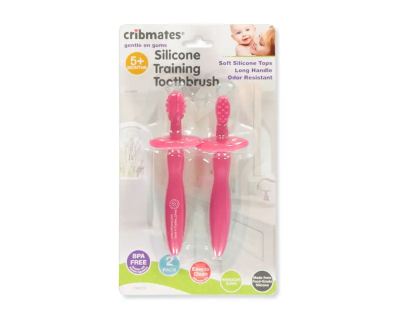 Cribmates 2 pack Silicone Training Toothbrush TUDiki