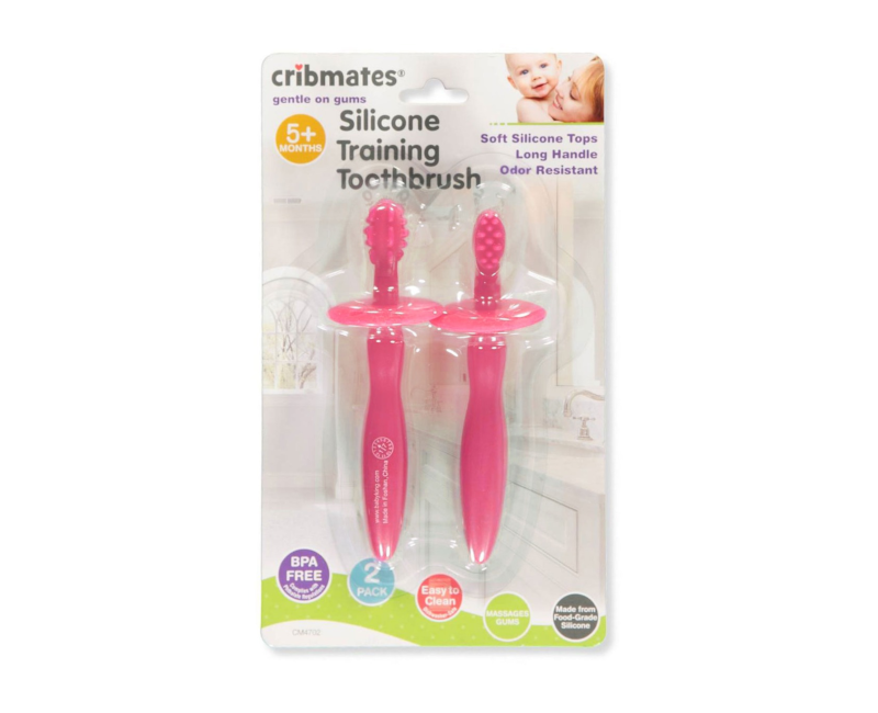 Cribmates 2 pack Silicone Training Toothbrush