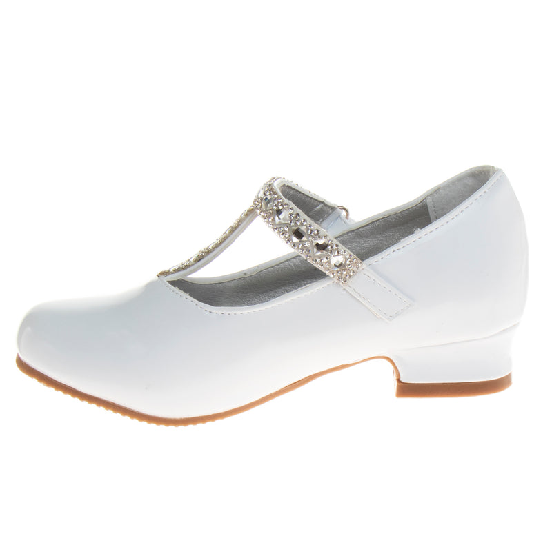 Josmo White Patent Heels