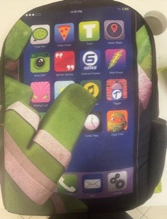Teenage Mutant Ninja Turtles Phone Screen 16" Backpack